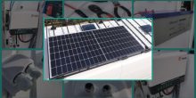 Solar electric installation for camper vans